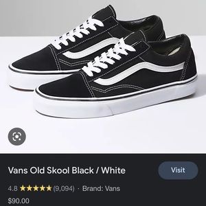 Vans old school black/white
